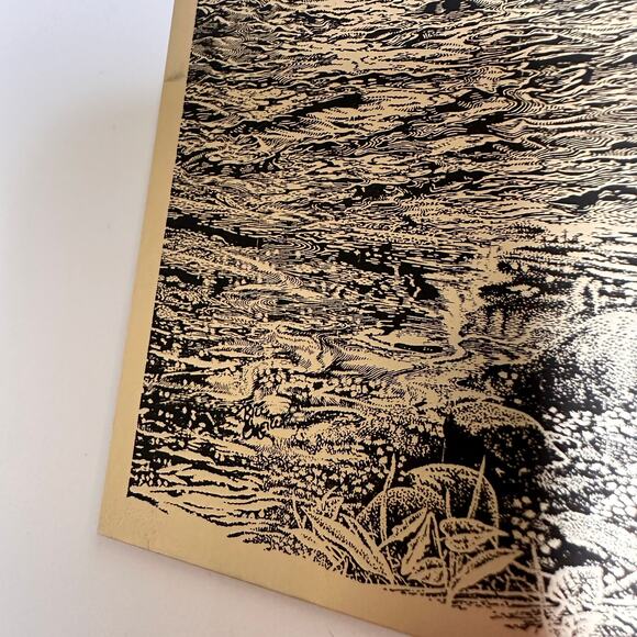 Bill O'Neil Metal Etched Lithograph Prints on Paper "Bulging Elk" "Bald Eagle" - Picture 4 of 7